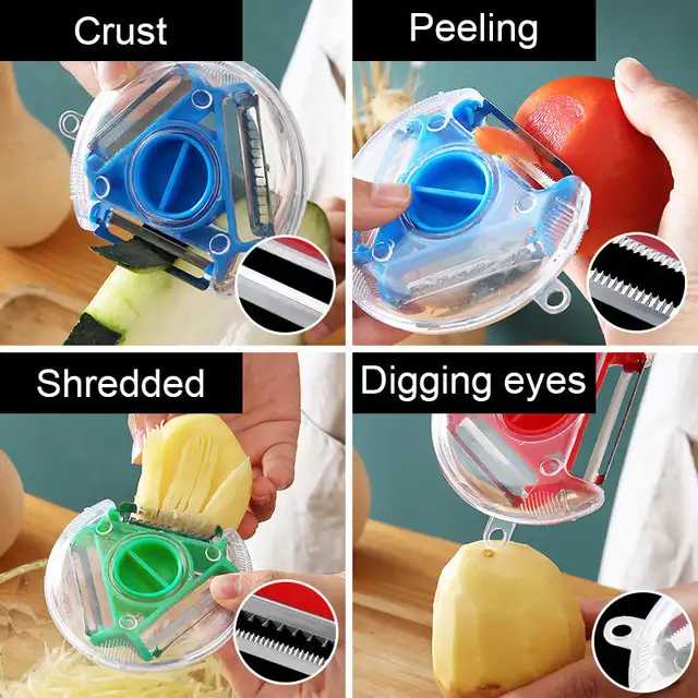 360 degree 3 in 1 Vegetable peeler