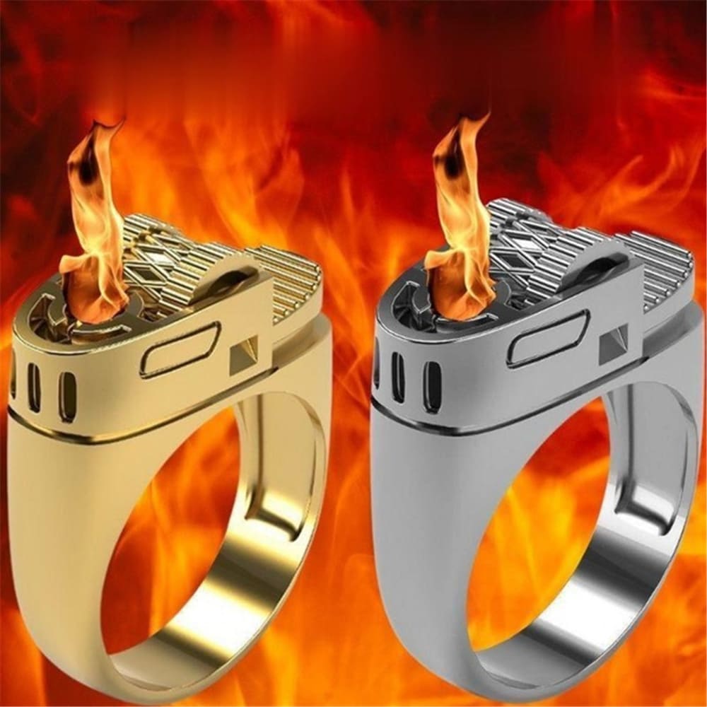 Novelty Punk ring Lighter at best price Gear Rings for Men Hip Hop Silver Gear Rings Mens Jewellery Gothic Accessories Party Rings Birthday Gifts
