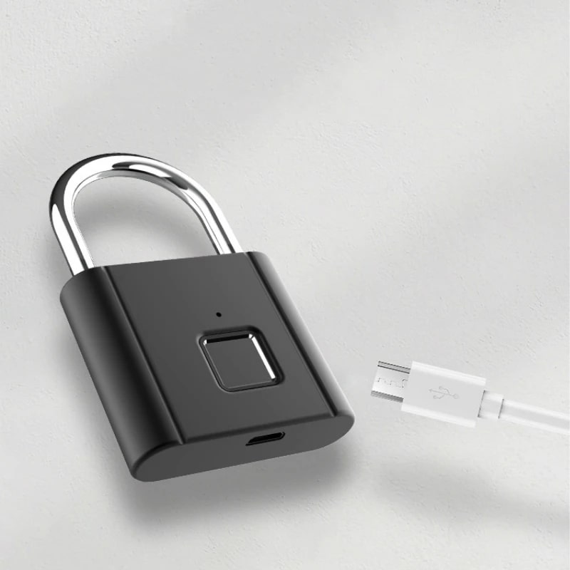 Smart Fingerprint Padlock Waterproof Biometric Fingerprint Keyless Door Lock USB Rechargeable Security Padlock for House Unlock at Best Price in Pakistan